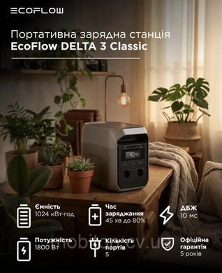 Зарядна станція EcoFlow DELTA 3  Classic